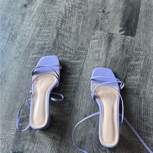 Elegant Lavender Strappy Sandals